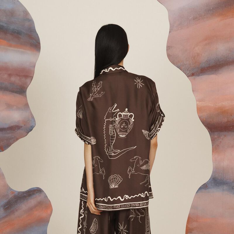 ALÉMAIS Sammy Silk Shirt image number 1