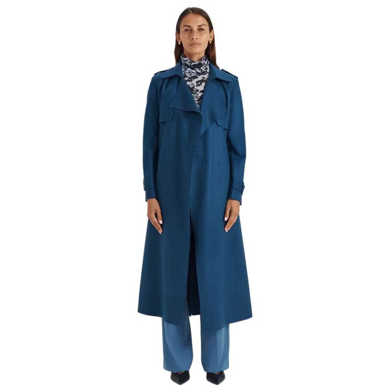 SABA Karla Wool Longline Trench image number 8