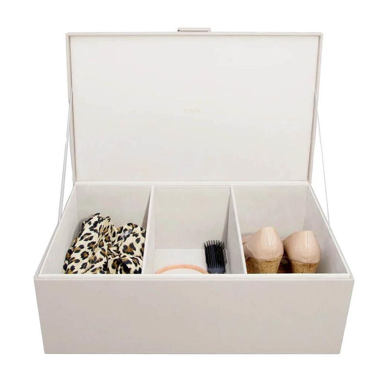 Stackers Large Lidded Storage Box Taupe image number 0