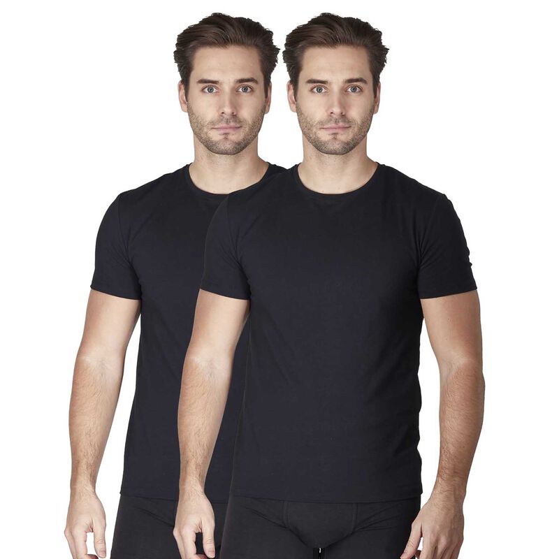 Haigman Cotton Elastane T-Shirts - 2 Pack image number 2