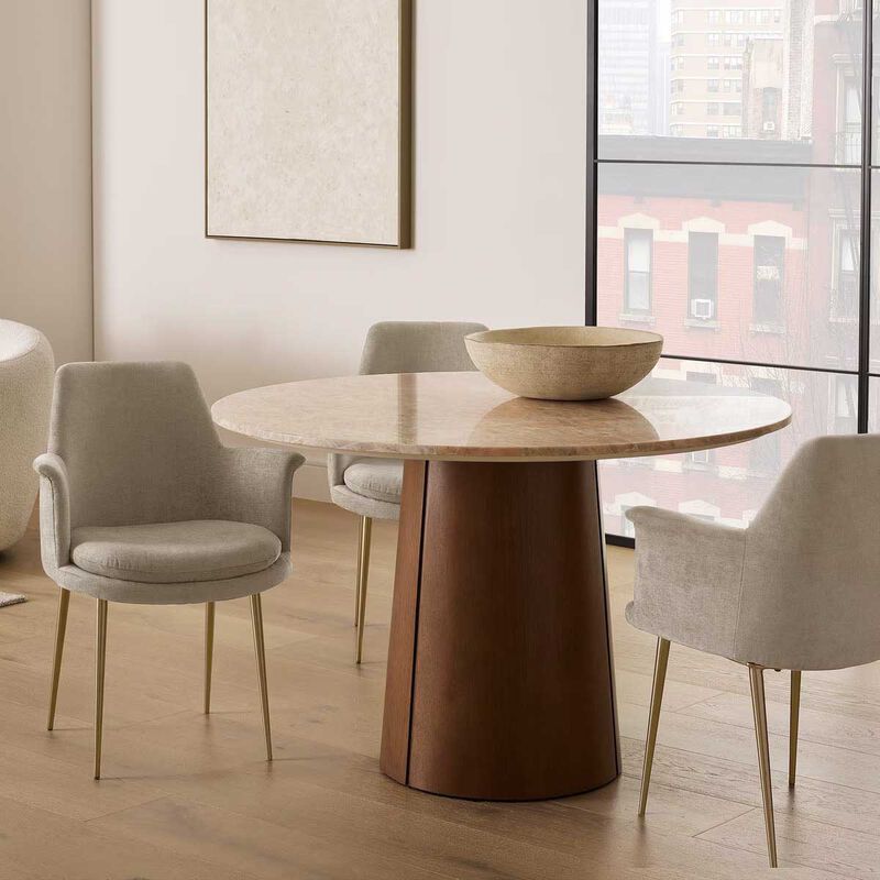 West Elm Finley Dining Arm Chair Dune image number 1