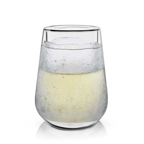 Viski Glacier: Double Walled Chilling Wine Glass