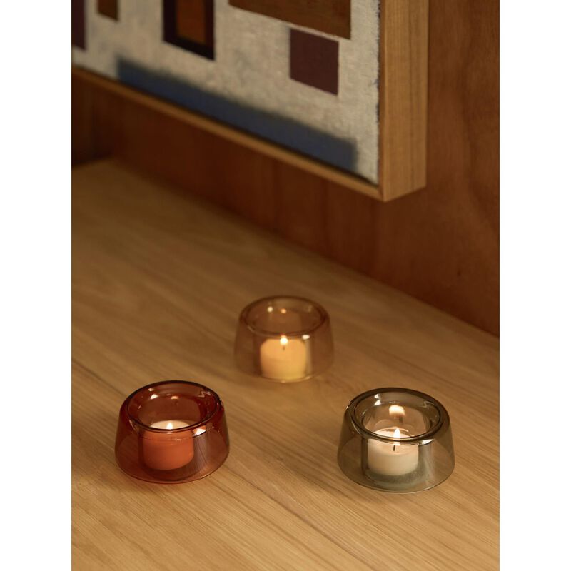 Citt&agrave; Cascade Tealight Holder Smoke image number 2