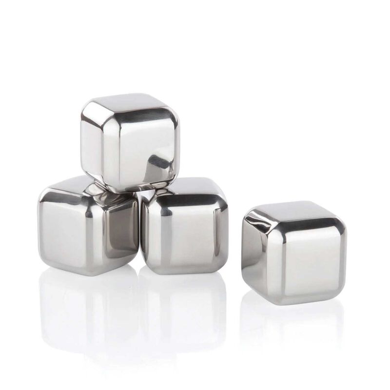 Viski Glacier Rocks - Small Stainless Steel Cubes image number 2