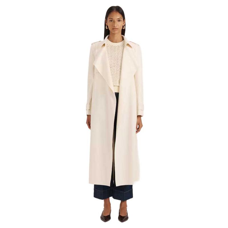 SABA Karla Wool Longline Trench image number 4