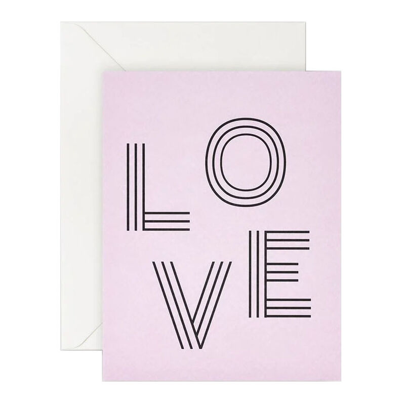 Lettuce Card Love Stripe Letters image number 0