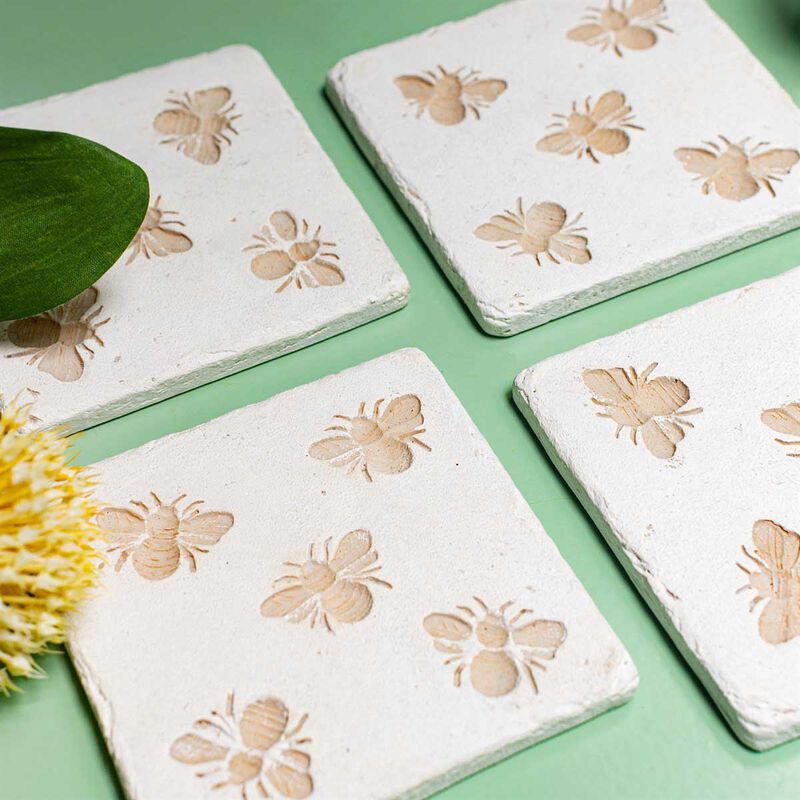 Sass & Belle Bee Imprint Coasters Set Of 4 image number 1