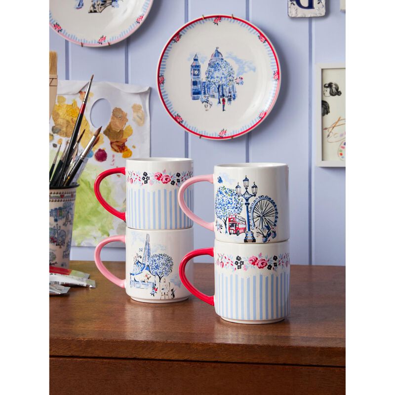 Cath Kidston London 4Pk Stacking Mug image number 3