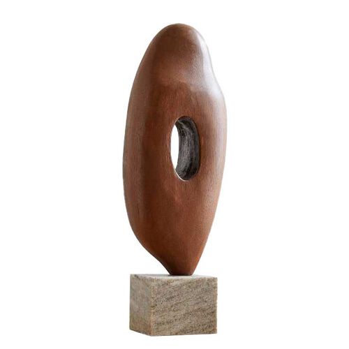 West Elm Alba Wood Sculptural Object
