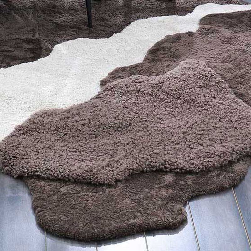 MM Linen Wool Short Sheepskin Rug - Mushroom image number 0