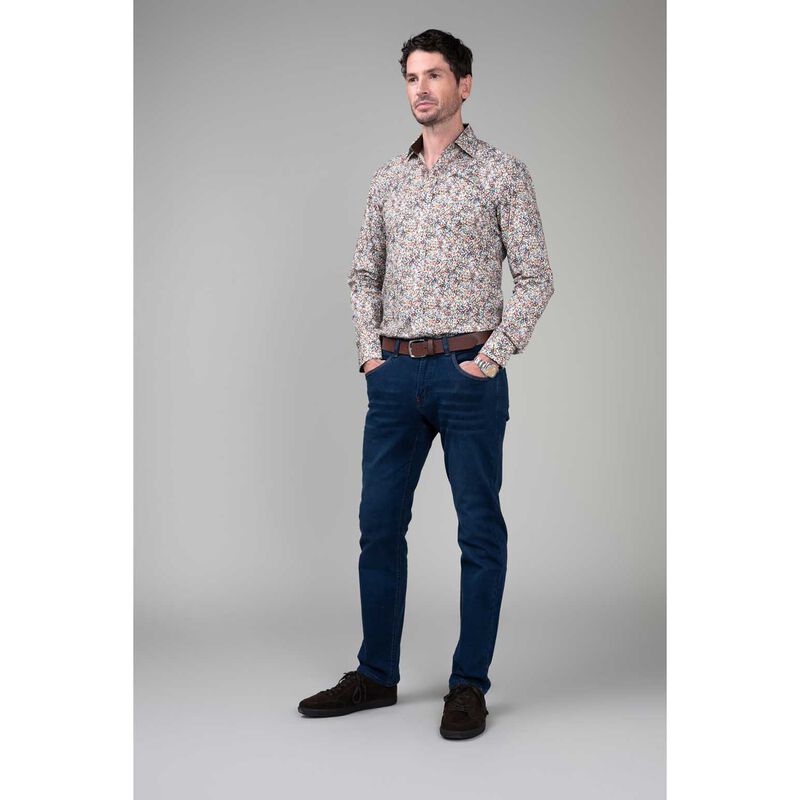 Rembrandt Barbican Multicolour Dappled Spot Print Shirt image number 2