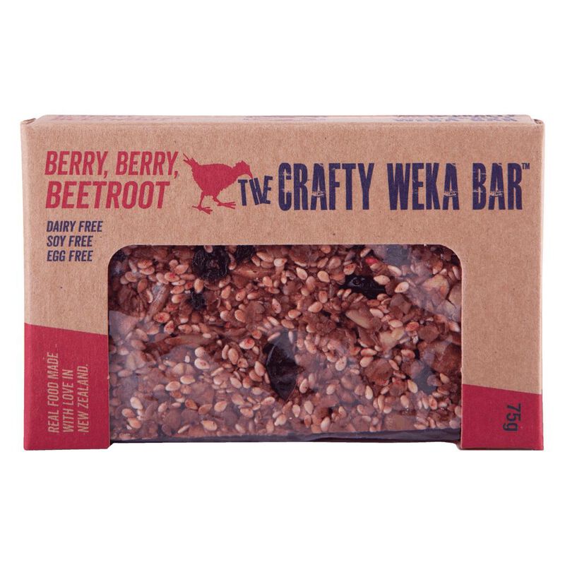 Berry Berry Beetroot Crafty Weka Bar 75g image number 0