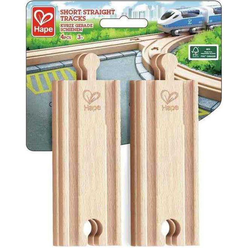 Hape Track 4Pcs Short Straight image number 2