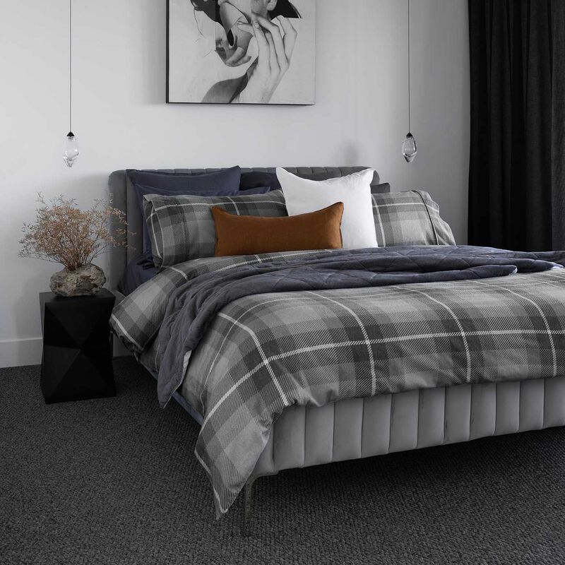 Bambury Harrison Flannelette Quilt Cover Set image number 1