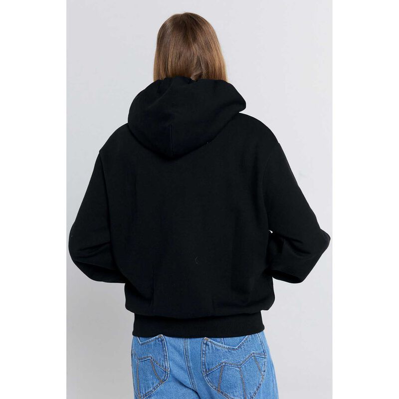 Karen Walker Runaway Girl Cropped Oversized Hoodie image number 1