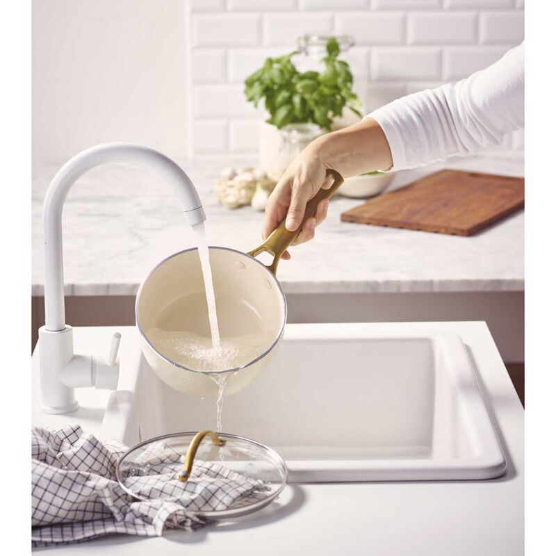 Greenpan Padova PFAS Free Saucepan 18cm/2.01L - Cream image number 3