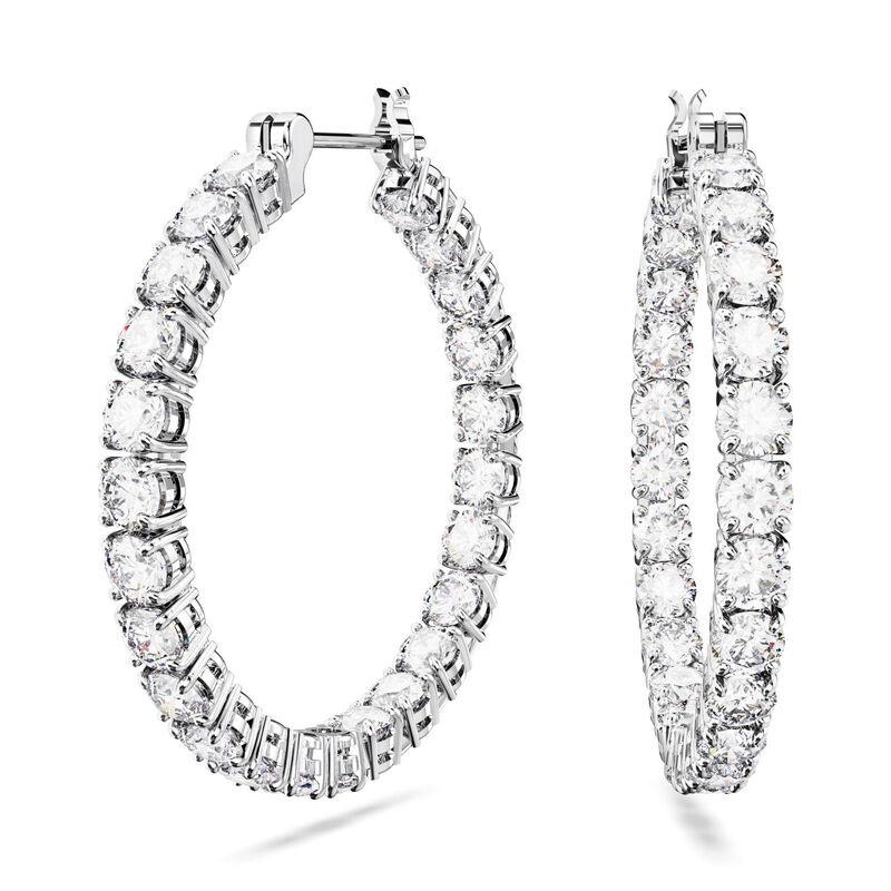 Swarovski Matrix Hoop Earrings image number 0