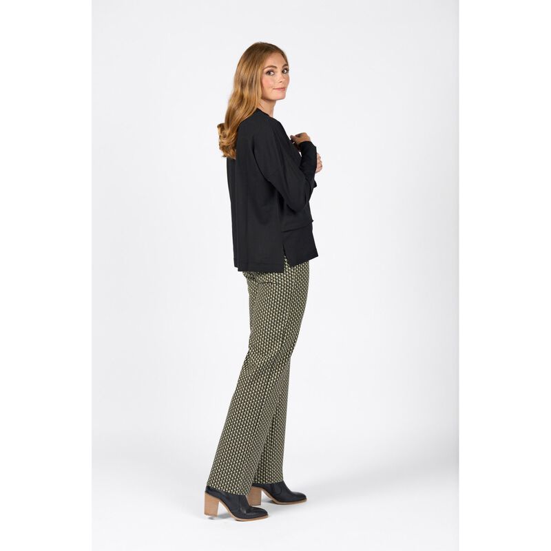 Vassalli Long Sleeve Top With Reverse Detail image number 2