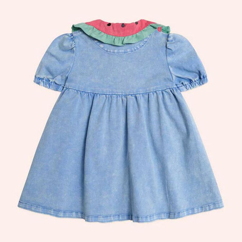 Huxbaby I Carried a Watermelon Denim Dress 3-5Y image number 3