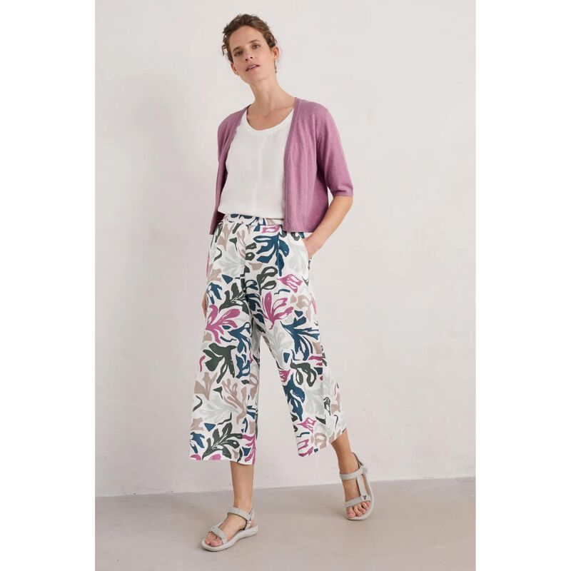 Seasalt Cornwall Peaceful Haven Culottes Sea Frond Chalk image number 3