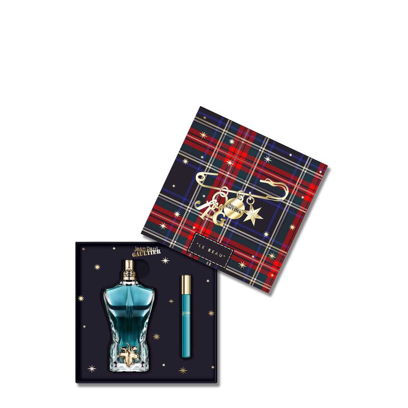 Jean Paul Gaultier Le Beau Xmas Gift Set (125ml EDT & 10ml Spray) image number 0