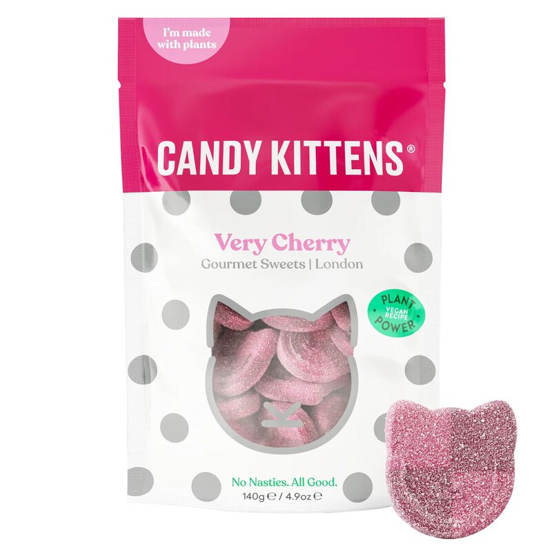 Candy Kittens Very Cherry Gummies 140g image number 0