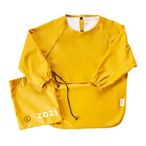 Zazi Sleeved Bib - Yolk
