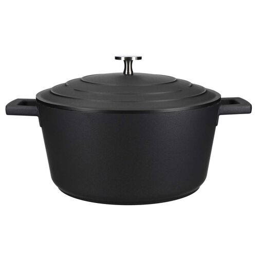 MasterCraft Cast Aluminium Casserole Dish Gift Boxed 28cm - Black