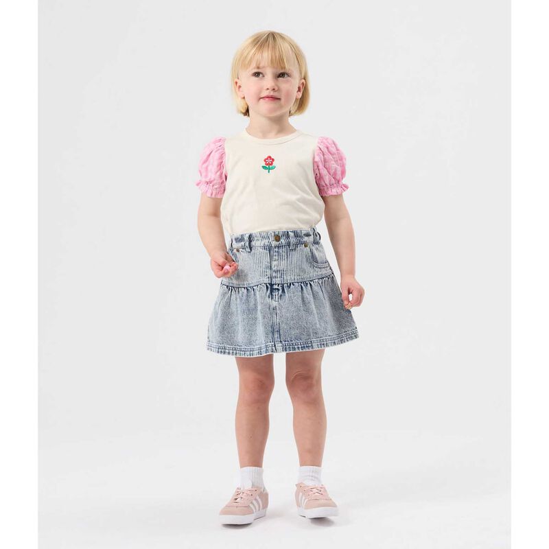 Goldie + Ace Gingham Puff Sleeve Top 3-5Y image number 1