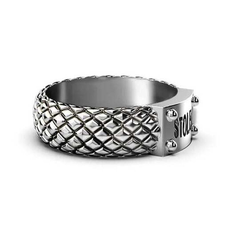 Stolen Girlfriends Club Snake Band Slim Ring image number 2