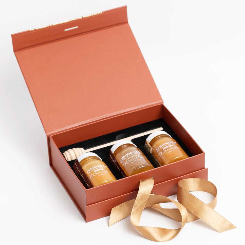 J. Friend and Co. Manuka Discovery Giftpack with Wooden Stirrer 3 x 80g image number 1