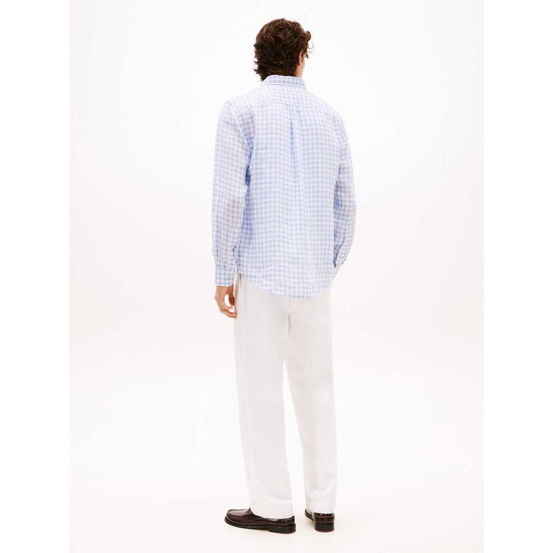 Tommy Hilfiger Regular Fit Linen Gingham Check Shirt image number 1