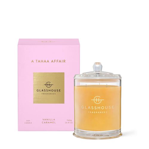 Glasshouse Fragrances A Tahaa Affair Triple Scented Soy Candle 760g