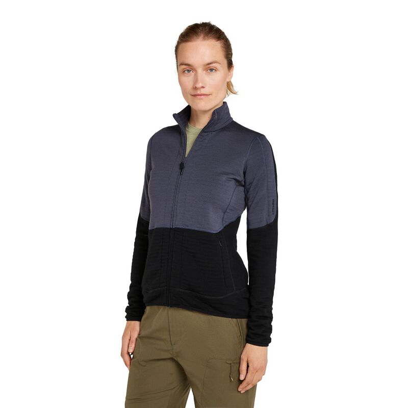 Icebreaker W Merino 400 RealFleece Descender LS Zip image number 0