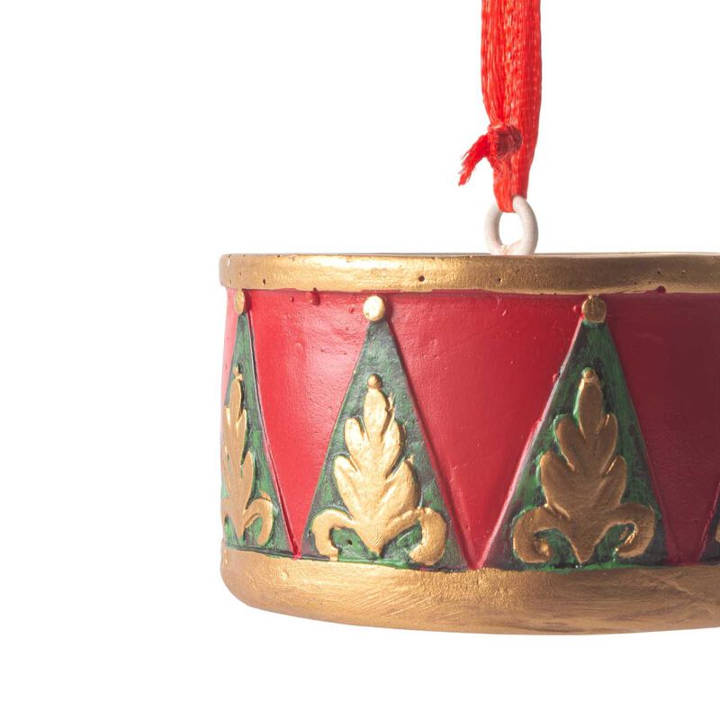 French Country Hanging Decorated Drum image number 1