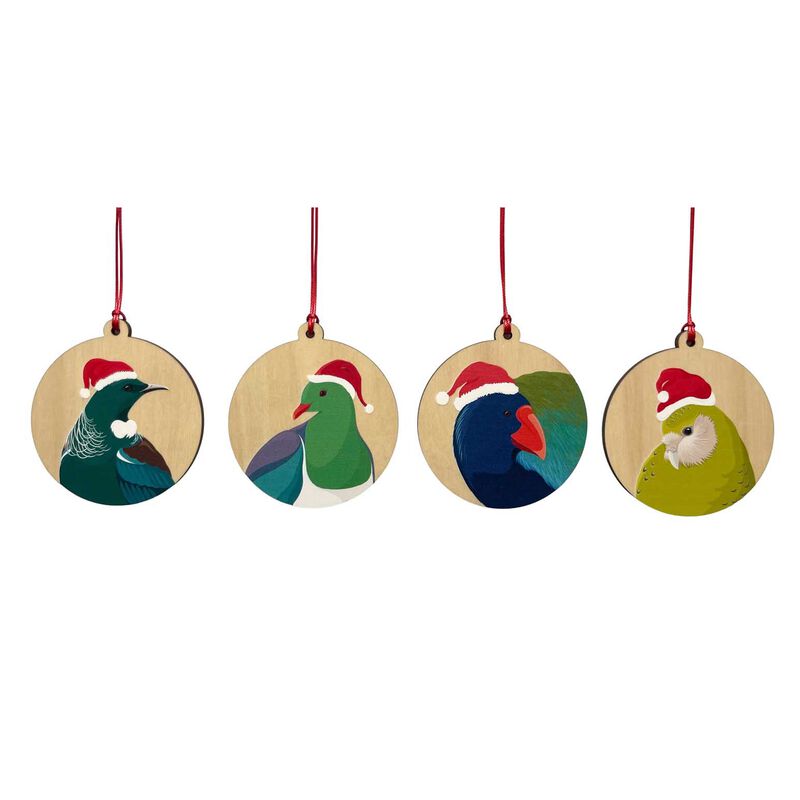 Hansby Design Tui Christmas Baubles Set Of 4 image number 0