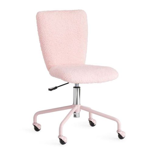 Pottery Barn Kids Tonal Value Task Chair Cozy Sherpa Pink