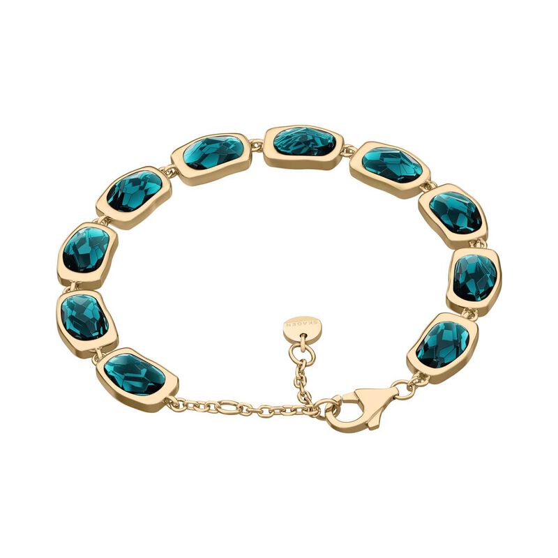 Skagen Sofie Sea Glass Stainless Steel Chain Bracelet image number 1
