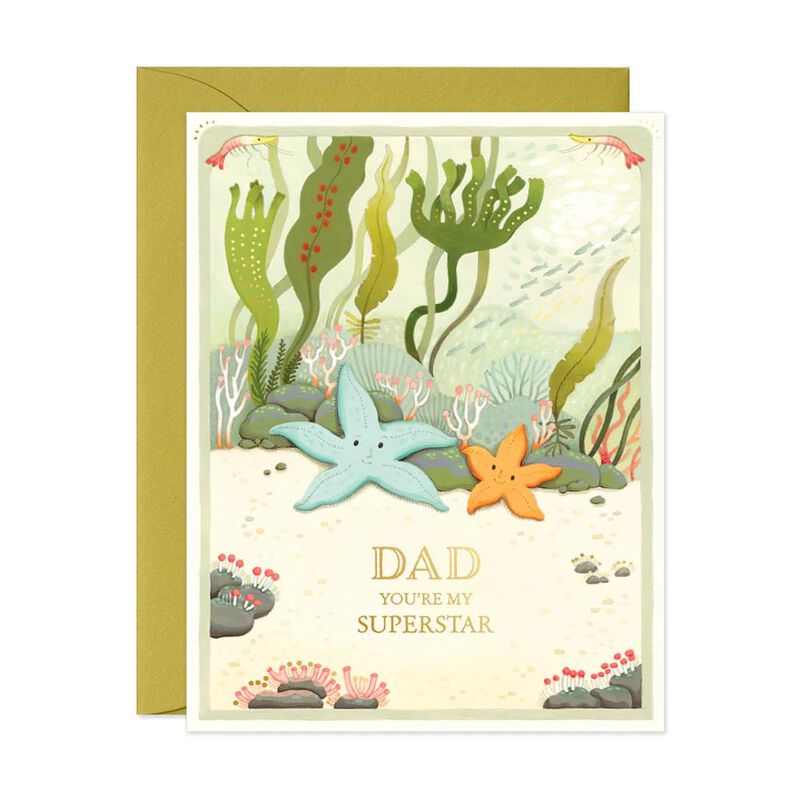 Joo Joo Father's Day Starfish Foil Card image number 0