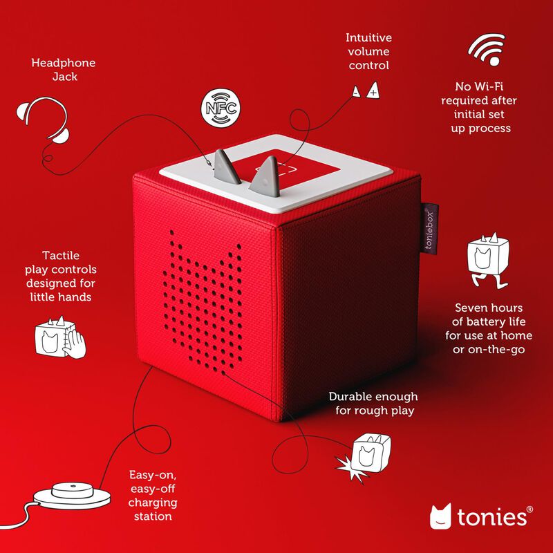 tonies Toniebox Playtime Puppy Starter Set - Red image number 2