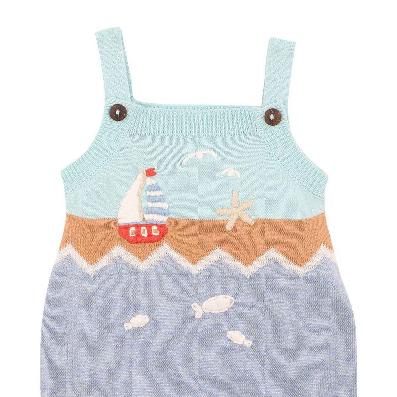 B&eacute;b&eacute; Max Hand Embroidered Knitted Bodysuit image number 3