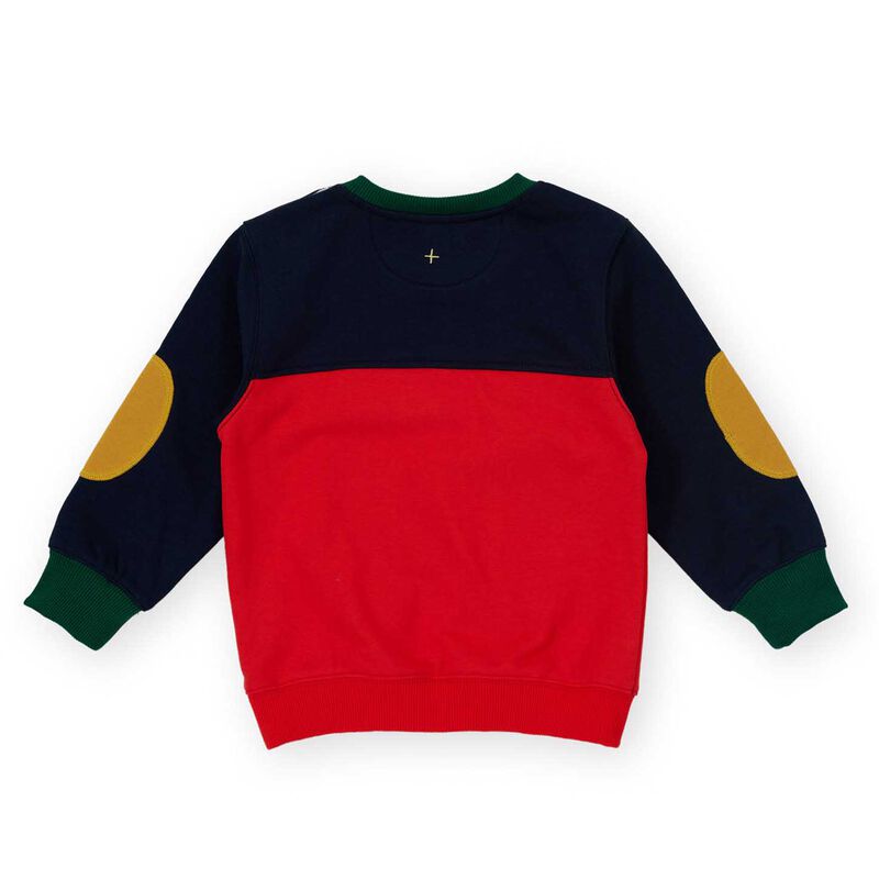 Goldie + Ace Colour Block Pocket Sweater 1-2Y image number 1
