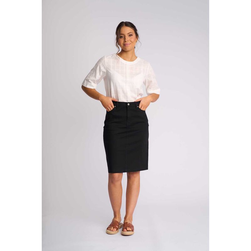 Vassalli Plain Lightweight Skirt image number 3