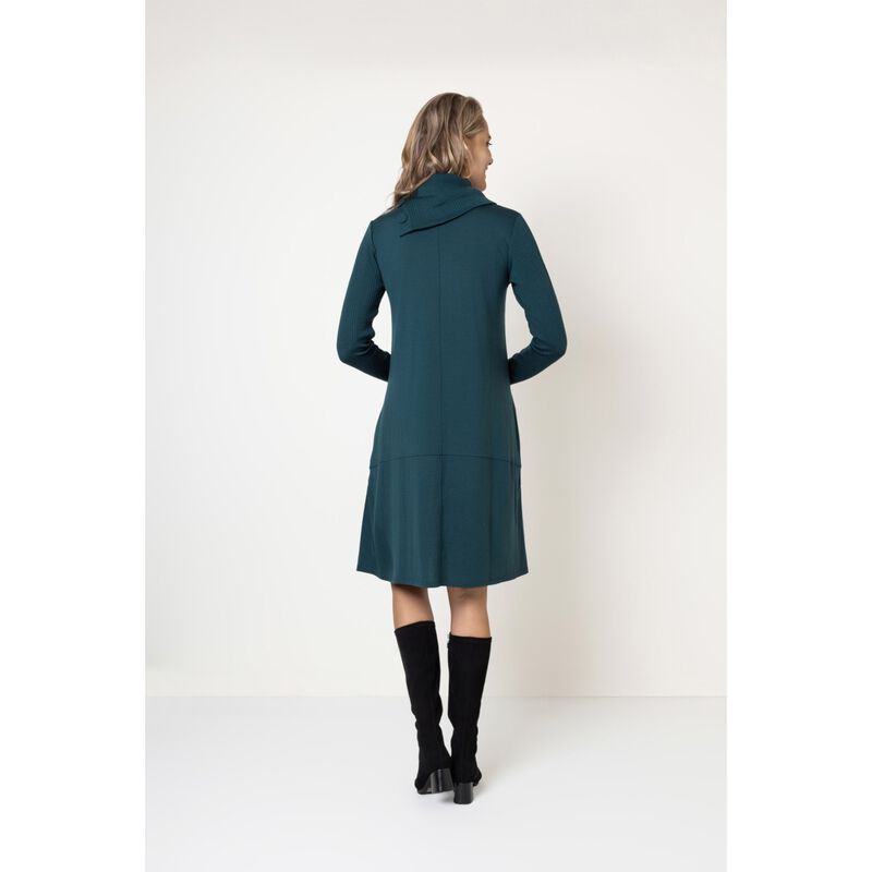B Merino Cowl Neck Dress image number 1