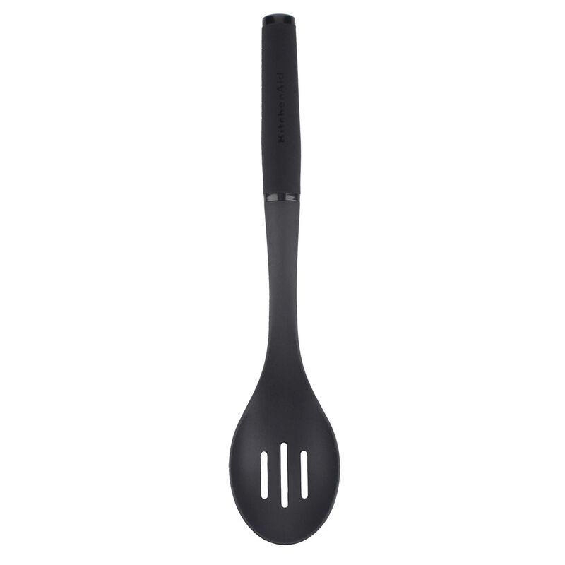KitchenAid Soft Touch Slotted Spoon Nylon - Black image number 0