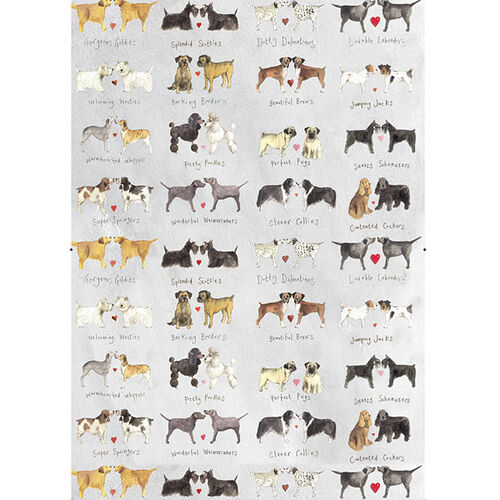 Alex Clark Delightful Dogs Tea Towel