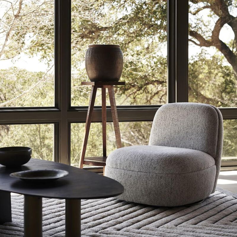 West Elm Addie Swivel Chair image number 3