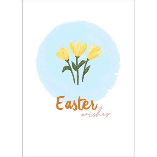 Image Gallery Ea: Easter Wish Yellow Flower Card