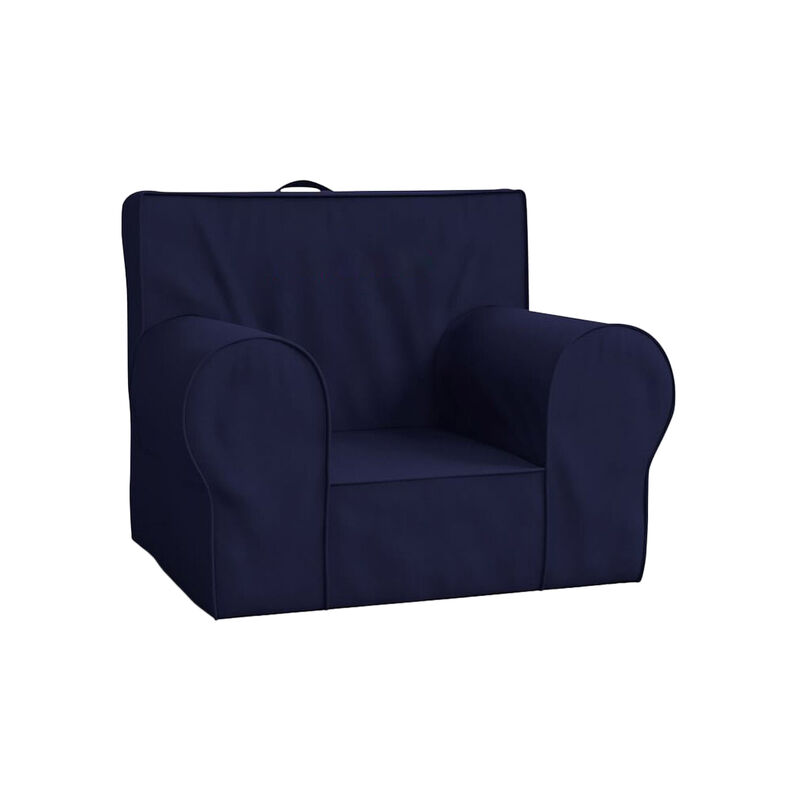 Pottery Barn Kids Anywhere Chair & Slip Cover Navy image number 0