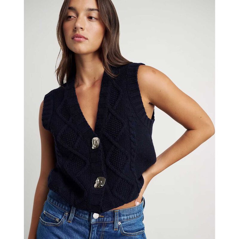 JAG Imogen Cable Knit Vest image number 2